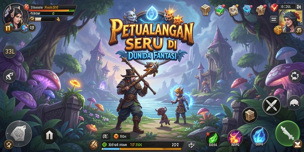 Screenshot 33L menunjukkan aksi petualangan yang mendebarkan dan lingkungan yang memukau.