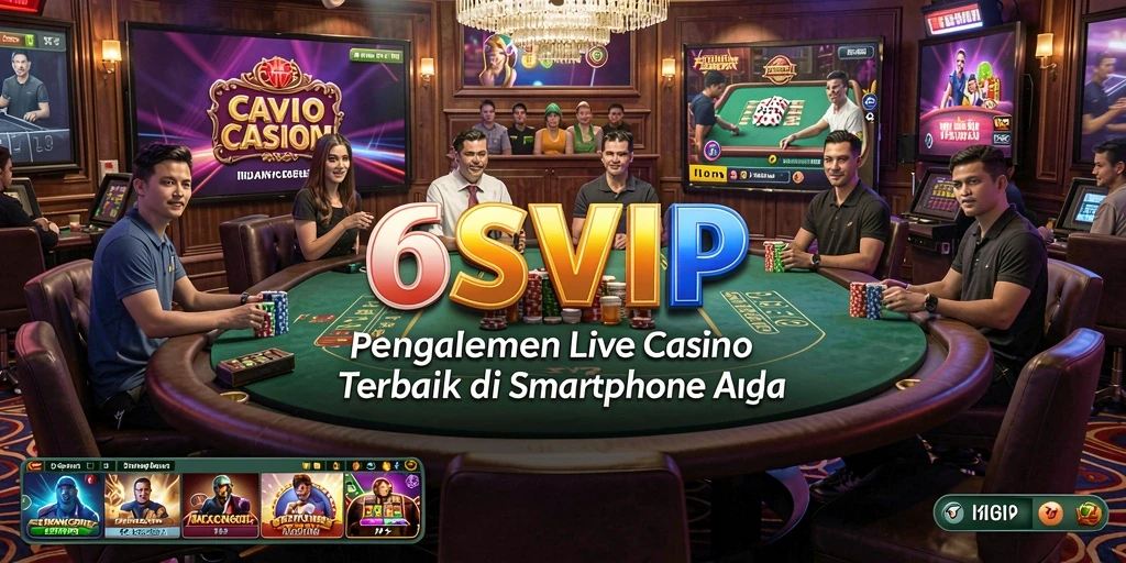 Tampilan gameplay live casino yang seru dan realistis di 6SVIP.