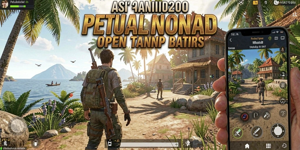 Tampilan gameplay ASIA200 yang menampilkan dunia terbuka yang luas.