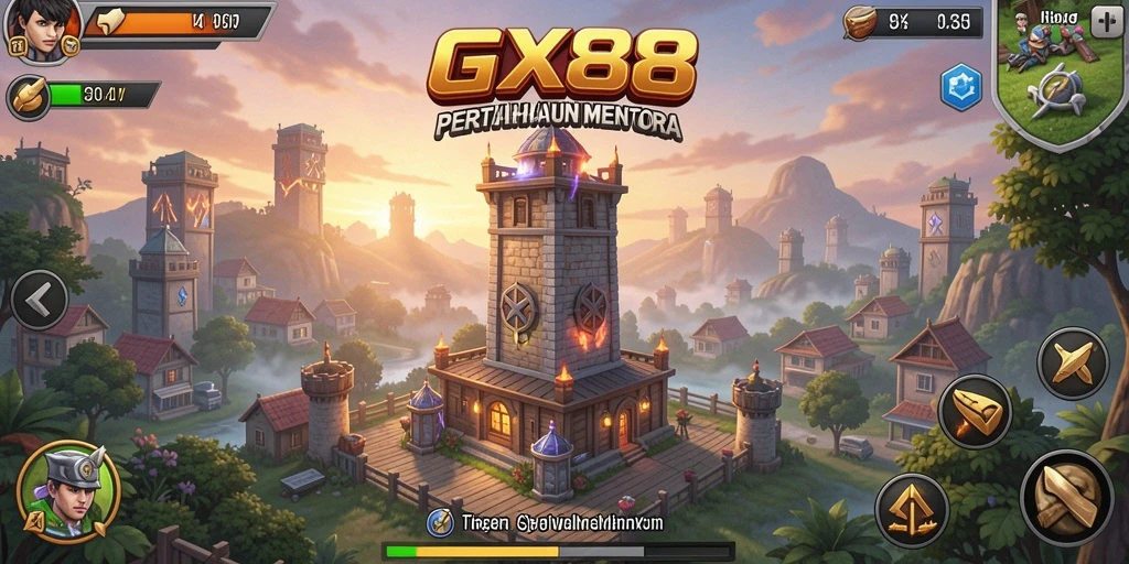 Gameplay GX88 yang mendebarkan di kategori Tower Defense.
