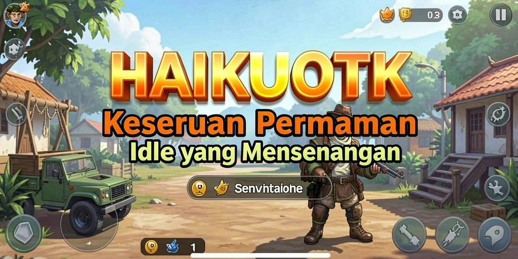 Tampilan gameplay HAIKUOTK yang menarik dan penuh warna.