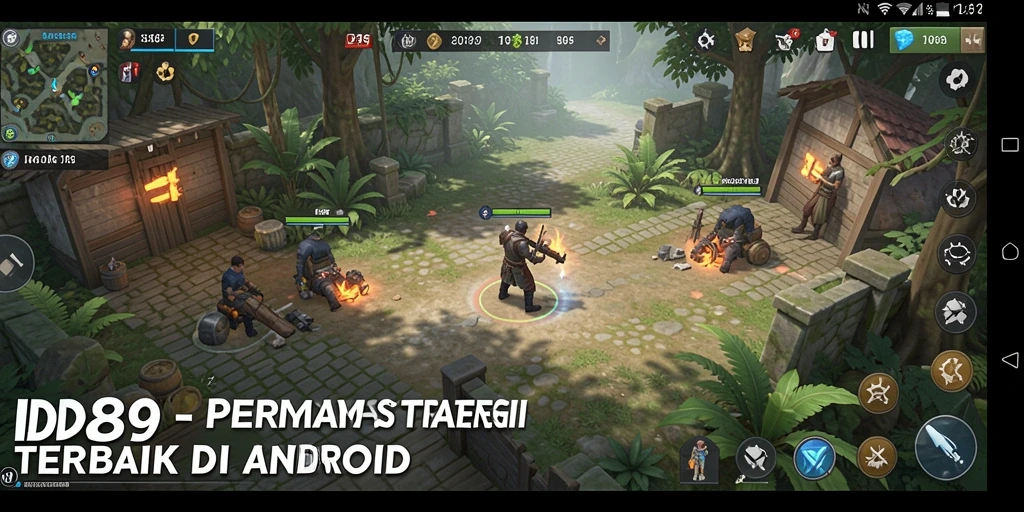Screenshot gameplay IDR89 menampilkan pertempuran strategis yang mendebarkan.