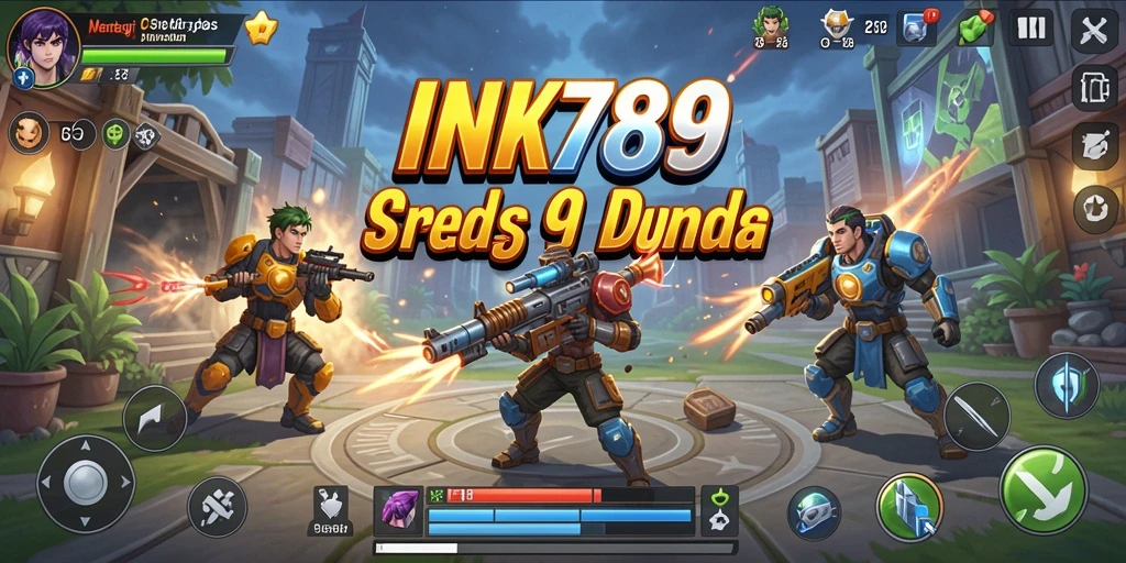 Tangkapan layar INK789 menampilkan aksi strategi yang intens dan mendebarkan.