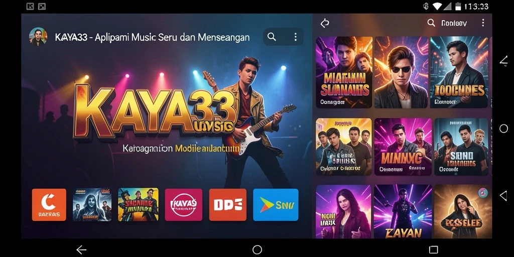 Tampilan gameplay KAYA33 dengan musik yang menyenangkan.