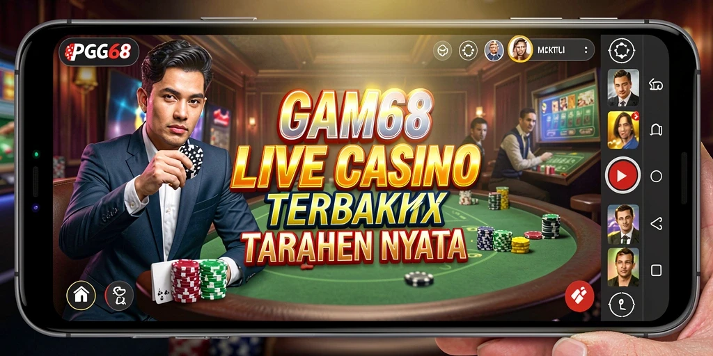 Tampilan gameplay PGG68 yang menarik dan interaktif dalam Live Casino.