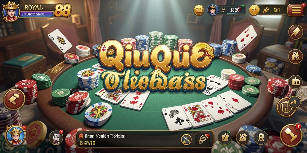 Tampilan gameplay menarik dari ROYAL88, penuh aksi QiuQiu.