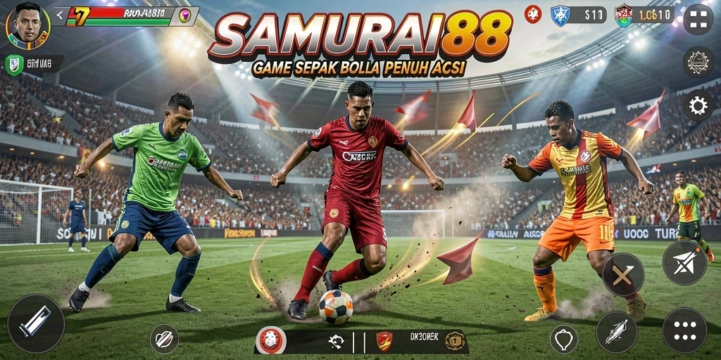 Tampilan menarik dari permainan sepak bola SAMURAI88 yang mengesankan.