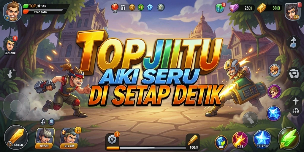 Gameplay aksion yang menegangkan dan menawan dalam TOPJITU.