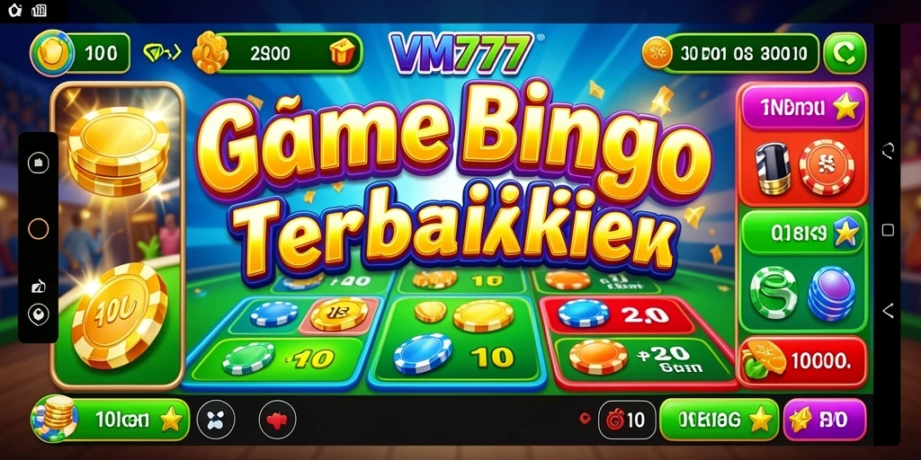 Tampilan menarik saat bermain Bingo di game VM777.