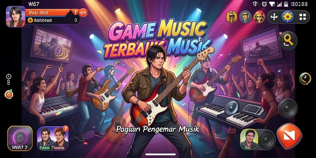 Tampilan gameplay W67 yang interaktif dan menyenangkan.